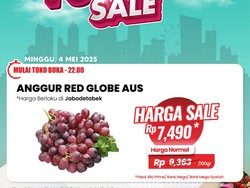 Transmart Full Day Sale! Beli Anggur Jadi Murah Banget