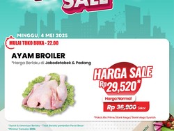 Serbu! Ayam Broiler Banting Harga di Transmart Full Day Sale