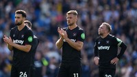 West Ham United juga kehilangan 17 poin meski sempat unggul, dengan rincian menelan 3 kekalahan dan 4 hasil imbang. (Foto: John Walton/PA Images via Getty Images)