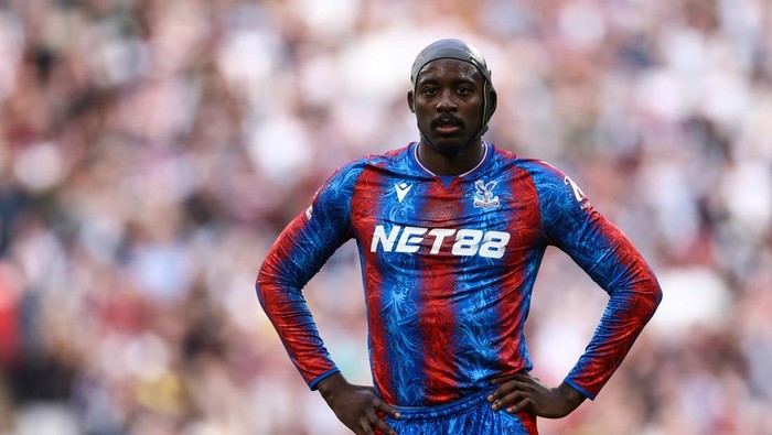 LONDON, ENGLAND - APRIL 26: Jean-Philippe Mateta of Crystal Palace during the Emirates FA Cup Semi Final match between Crystal Palace and Aston Villa at Wembley Stadium on April 26, 2025 in London, England. (Photo by Jacques Feeney/Offside/Offside via Getty Images)