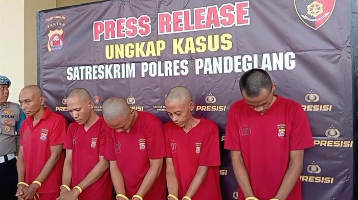 Komplotan pencuri dan penadah motor curian di Pandeglang