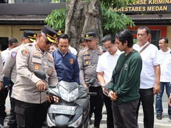 Polrestabes Medan Kembalikan 3 Motor yang Dicuri ke Pemiliknya