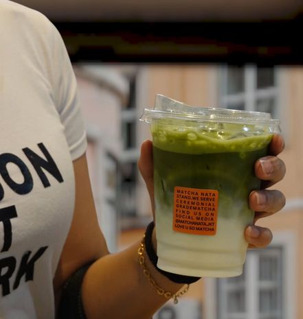 kafe matcha gres di Jakarta