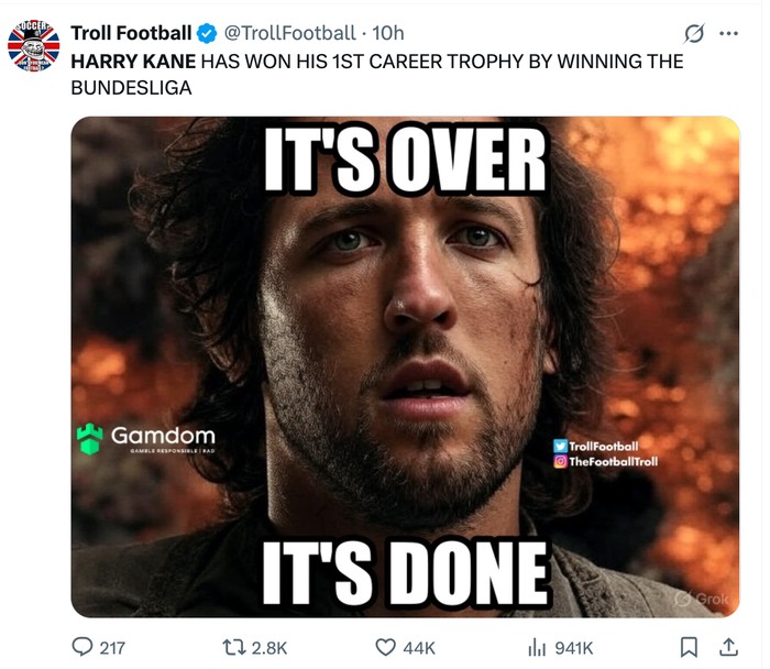 meme harry kane harry kane juara bundesliga bayern munich juara bundesliga