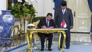 Momen Prabowo Terima Kunjungan Presiden Senat Kamboja di Istana