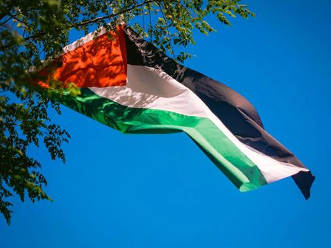 Ilustrasi bendera Palestina