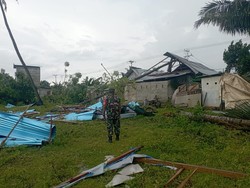 3 Desa di Gorontalo Diterjang Angin Puting Beliung, 93 Rumah Rusak