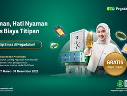 Borong Emas Dahulu, Gratis Titip Kemudian di Pegadaian