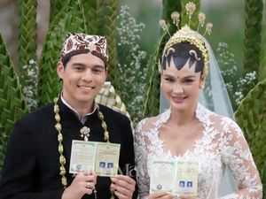 Ini Makna Pakaian-Riasan Akad Nikah Luna Maya dan Maxime Bouttier