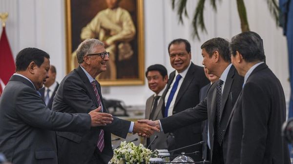 Momen Prabowo & Bill Gates Ngobrol Bareng Para Konglomerat RI