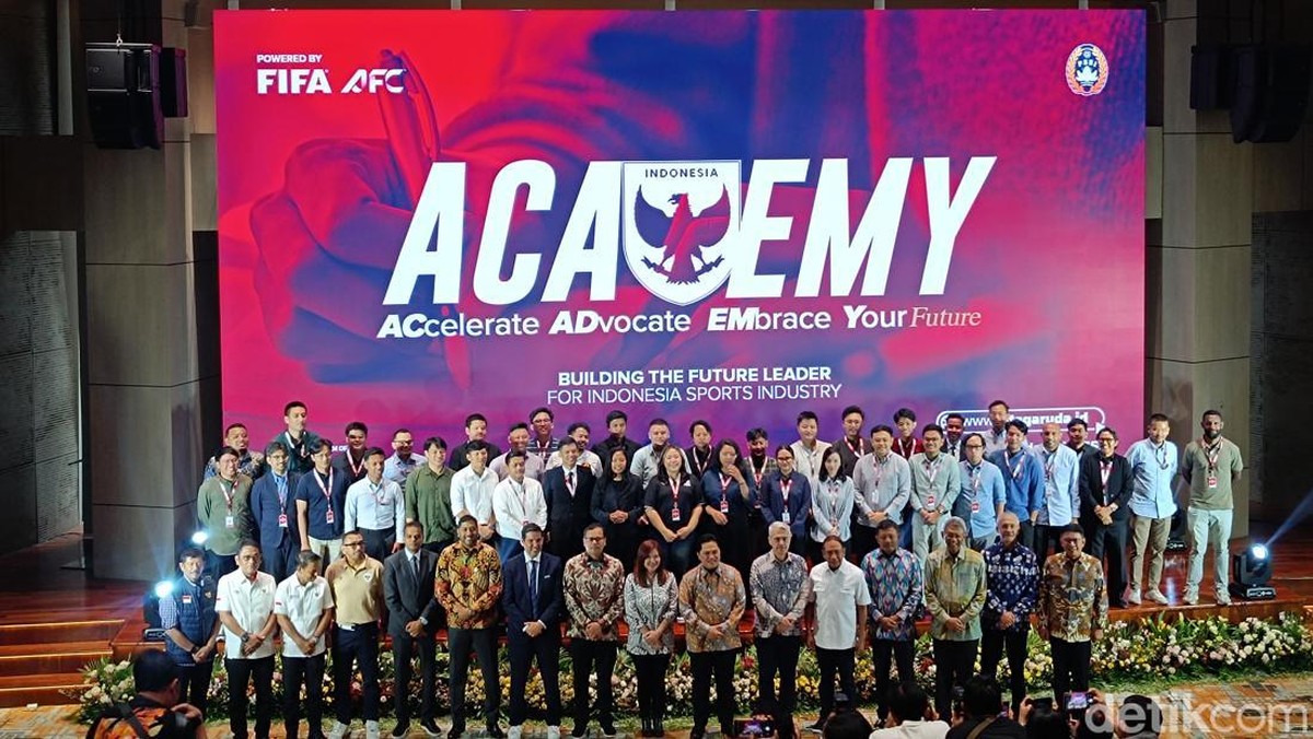 PSSI menggelar launching Garuda Academy sebagai bagian dari pengembangan sepakbola Indonesia. (Foto: Muhammad Robbani/detikSport)