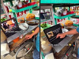 Gokil! Penjual Batagor Ini Tawarkan Jasa Photobox Rp 1.000 per Foto