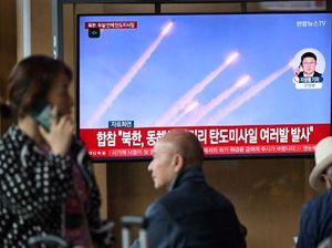 Korea Utara Tembakkan Rudal Jarak Pendek ke Arah Laut Korea Utara Tembakkan Rudal Jarak Pendek ke Arah Laut