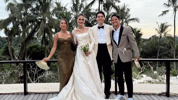 10 Foto Gaya Stylish Artis yang Kondangan ke Pernikahan Luna Maya