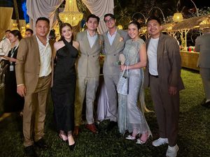 Kebersamaan Gisella Anastasia & Cinta Brian di Nikahan Luna Maya, Curi Atensi