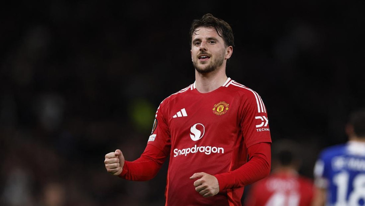 Mason Mount sudah mampu membuat Ruben Amorim tersenyum. (Foto: Action Images via Reuters/Jason Cairnduff)