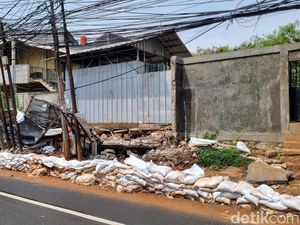 Begini Kondisi Terkini Tembok di Kalibata Jaksel Usai Jebol Akibat Hujan Deras
