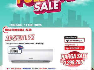 Beli AC 1 PK Rp 3 Juta di Transmart Full Day Sale