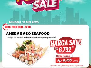 Aneka Bakso Seafood Rp 6 Ribuan/100 Gram di Transmart Full Day Sale