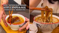 Unik! Di Medan Ada Kopi Susu Gula Aren Dicampur Mie