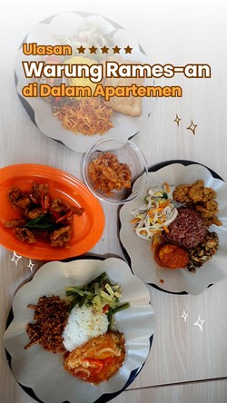 Video: Warung Rames-an dengan Opsi 100 Menu di Dalam Apartemen Green Pramuka