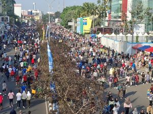 Suasana CFD Depok yang Kini Digelar di 2 Ruas Jalan Margonda Raya Suasana CFD Depok yang Kini Digelar di 2 Ruas Jalan Margonda Raya