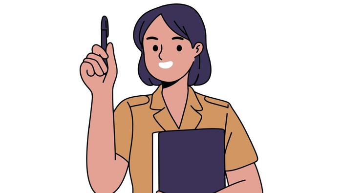 Ilustrasi guru, Ilustrasi rapor, Ilustrasi PNS. (Freepik/syarifahbrit) Ilustrasi guru, Ilustrasi rapor, Ilustrasi PNS. (Freepik/syarifahbrit) honor guru