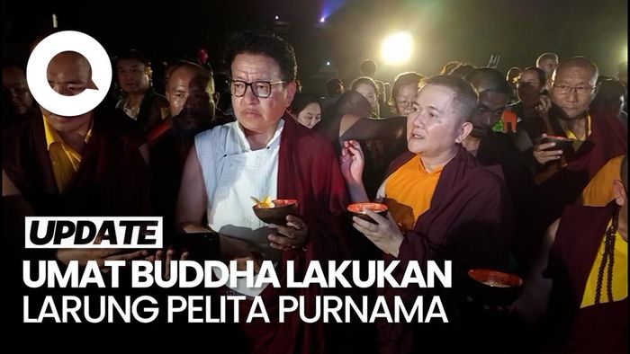 Video:Larung Ribuan Pelita Purnama Sidhi di Sungai Progo