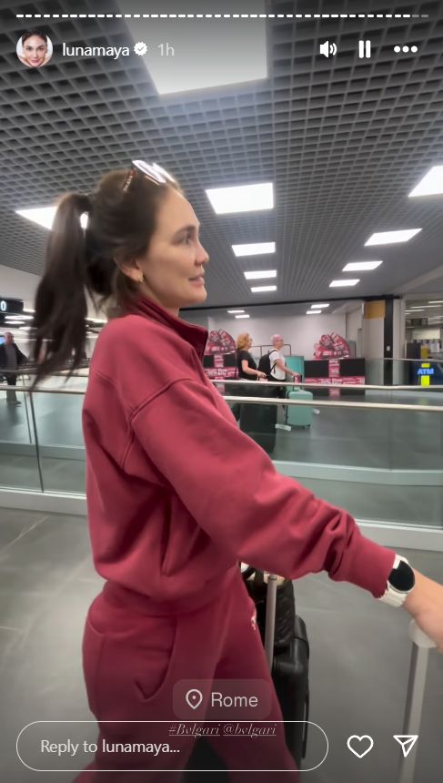 Luna Maya ke Italia tanpa Maxime Bouttier.
