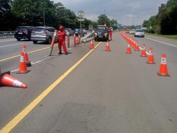 Contraflow Km 44-46 Tol Jagorawi Arah Puncak Disetop, Exit Tol Gadog Ditutup
