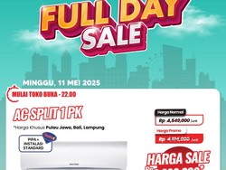 AC Split 1 PK Transmart Full Day Sale Selalu Diskon