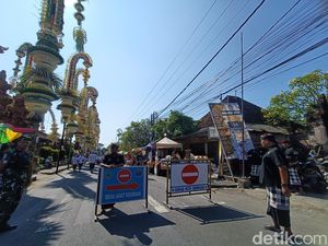 Ada Upacara Pengerebongan, 3 Ruas Jalan Denpasar Ditutup Hari Ini Ada Upacara Pengerebongan, 3 Ruas Jalan Denpasar Ditutup Hari Ini