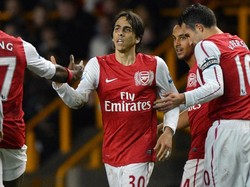 Yossi Benayoun. Main 120 kali (2007-2009) semasa di Liverpool dan 22 kali di Arsenal (2011). Foto: AFP/BEN STANSALL