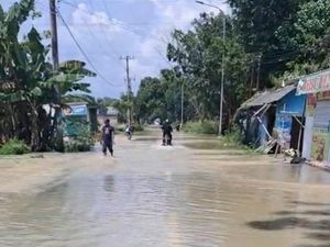 Hujan Deras Lalu Sungai Meluap, 4 Desa di Bojonegoro Terendam Banjir