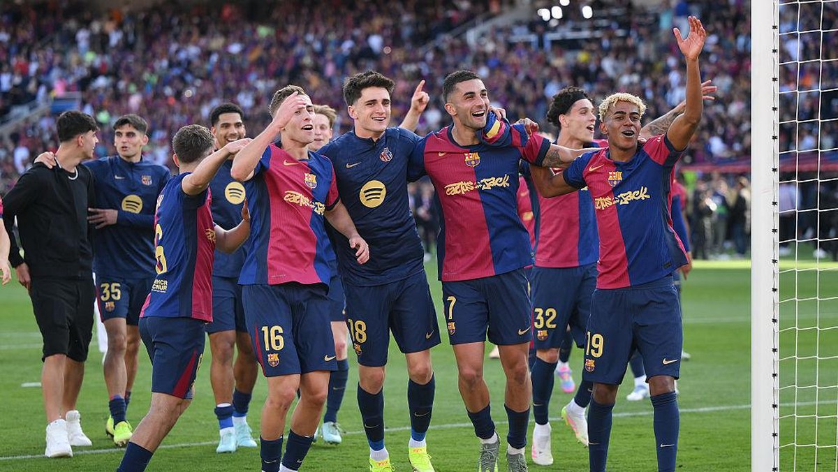 Barcelona mendapat pujian, bermain santai pun bisa menang. (Foto: Getty Images/David Ramos)