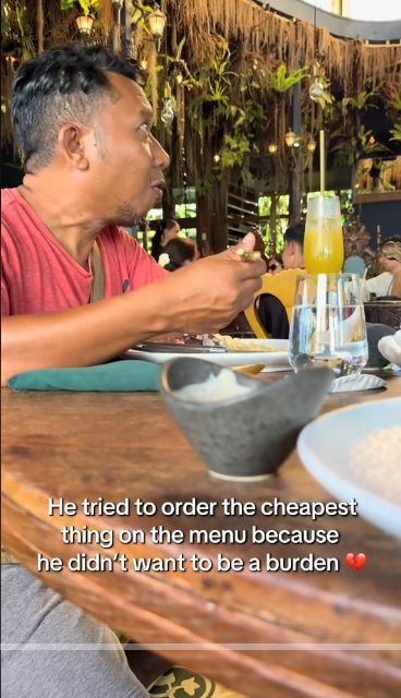 Bikin Haru! Turis Ini Ajak Supir Makan di Resto Mewah di Bali