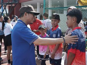Bupati OKU Buka Turnamen Tenis Pelajar Perdana Semen Baturaja 2025