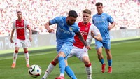 Kemenangan atas Ajax membawa NEC Nijmegen naik ke posisi 13 klasemen Liga Belanda dengan 37 poin. (Foto: Getty Images/BSR Agency)