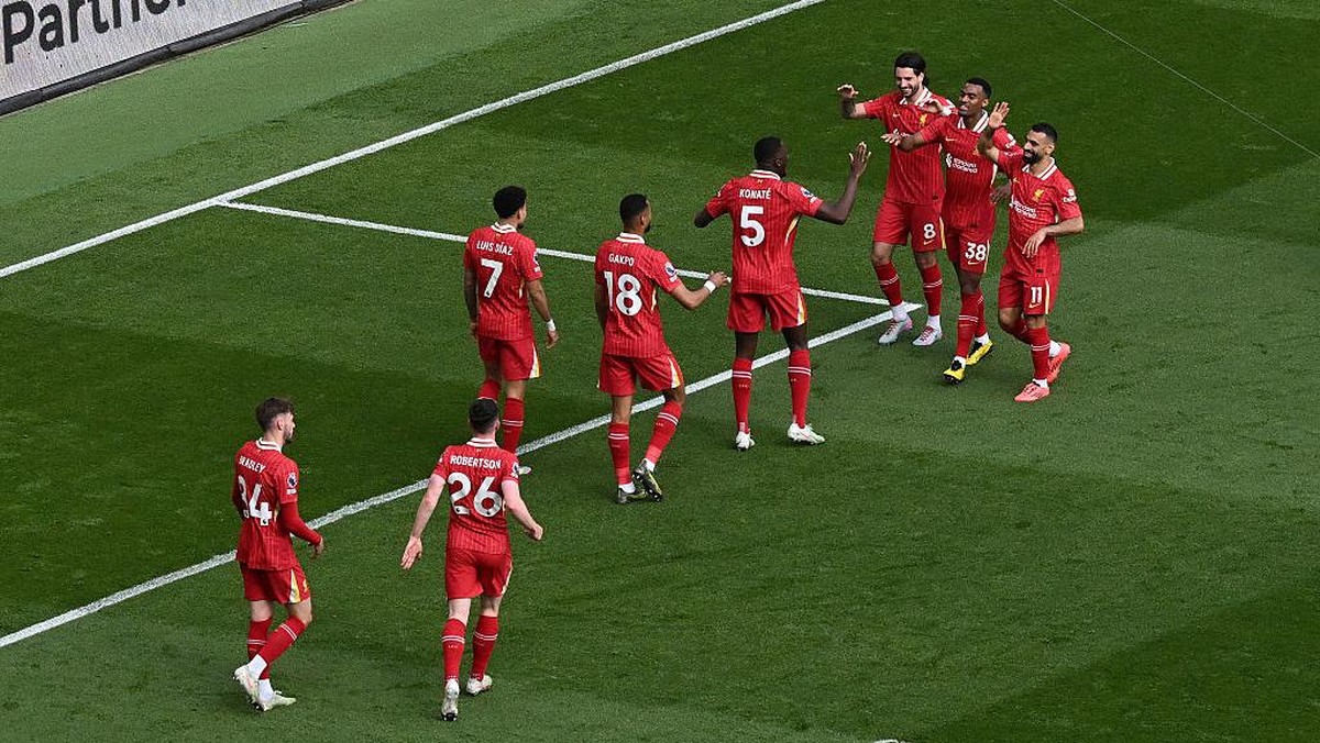 Liverpool menghambat langkah Arsenal mengunci tiket Liga Champions musim depan. Foto: Liverpool FC via Getty Images/Liverpool FC