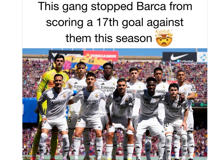 meme real madrid,meme madrid,meme el clasico,meme,meme sepakbola,real madrid vs barcelona,laliga,liga spanyol,barca vs madrid,hansi flick,carlo ancelotti
