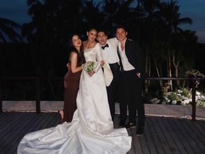 5 Momen Steffi Zamora Kondangan ke Luna Maya, Ada Dirangkul Nino Fernandez