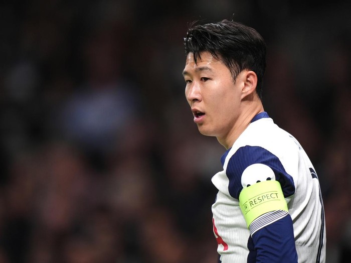 Tottenham Hotspur's Son Heung-Min in action during the UEFA Europa League quarter-final, first leg match at the Tottenham Hotspur Stadium, London. Picture date: Thursday April 10, 2025. (Photo by Bradley Collyer/PA Images via Getty Images)