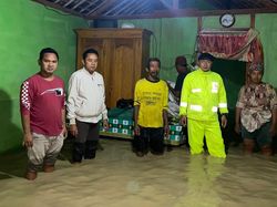 Sungai Gandong di Bojonegoro Meluap Rendam Rumah-Sawah Warga