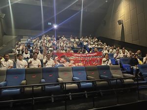 Polres Mojokerto Kota Gelar Nobar Sayap-Sayap Patah 2 Polres Mojokerto Kota Gelar Nobar Sayap-Sayap Patah 2