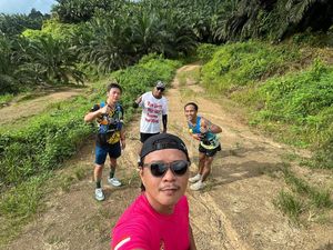 Coba Trail Run di Kebun Kelapa Sawit Bulungan, Begini Sensasinya