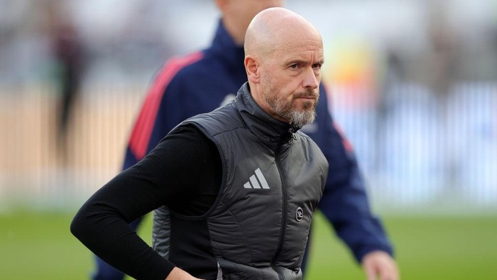 LONDON, ENGLAND - OCTOBER 27: Erik ten Hag, Manager of Manchester United on the side line before the Premier League match between West Ham United FC and Manchester United FC at London Stadium on October 27, 2024 in London, England. (Photo by Graham Whitby Boot/Sportsphoto/Allstar via Getty Images)
