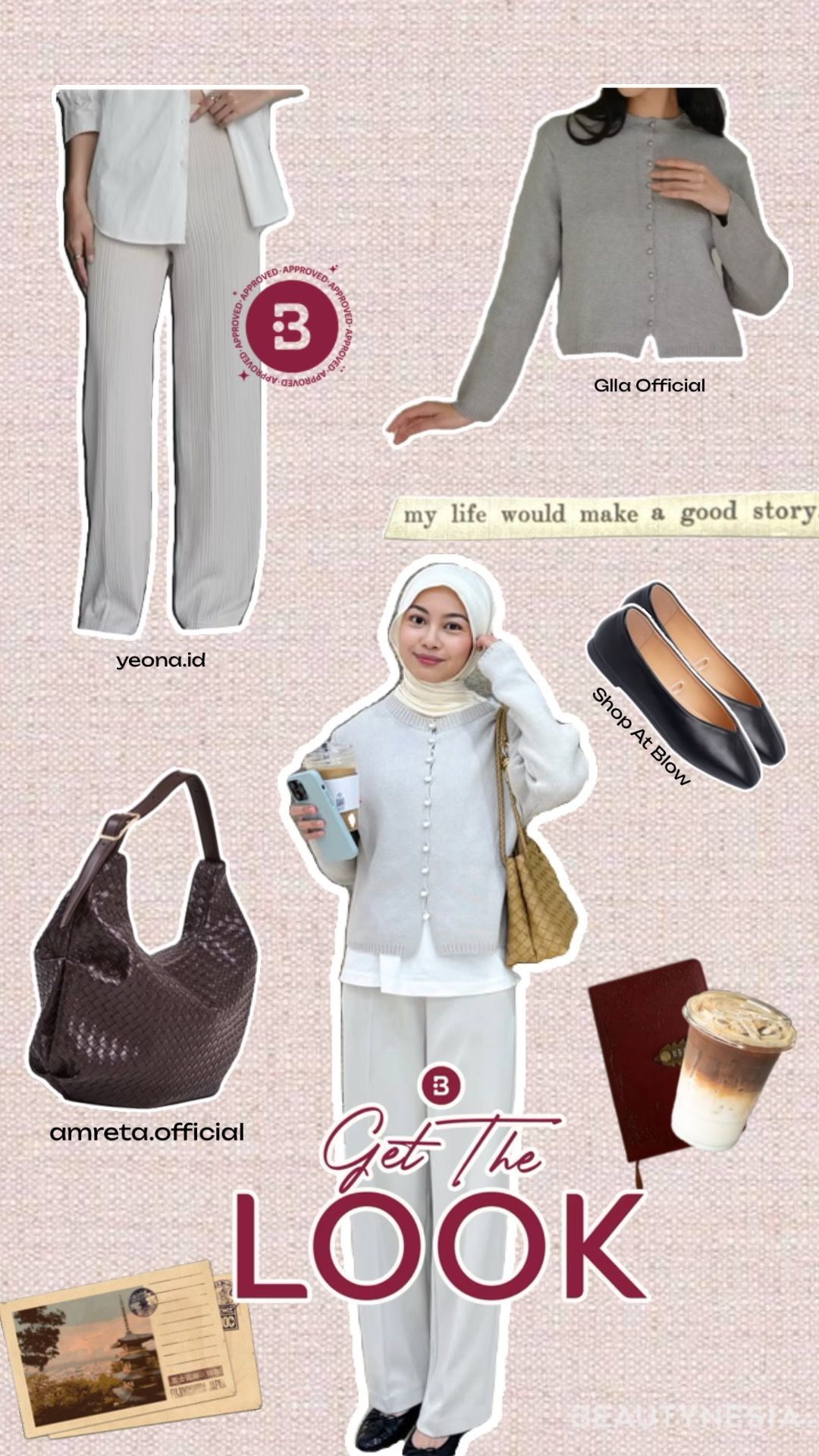 Get The Look: Inspirasi Outfit Minimalis tapi Stylish ala Tsana Rintik Sedu