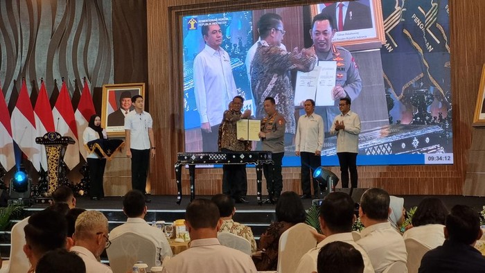 Menkum MoU bareng 20 Kementerian/Lembaga tergolong Polri