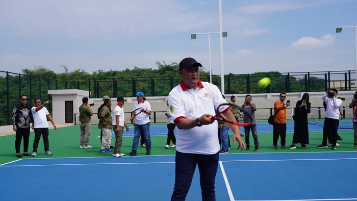 Pemkab Bogor resmikan pembangunan lapangan tenis senilai Rp 47,4 miliar di kawasan Pakansari (dok.istimewa)