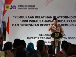 Gandeng Pramuka, Pemkab Bogor Latih 1.000 Wirausahawan Digital Muda